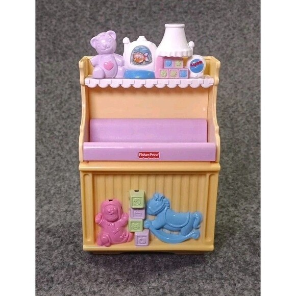 Fisher Price Loving Family Dollhouse Baby Changing Table & Bathroom Replacements - Picture 7 of 10